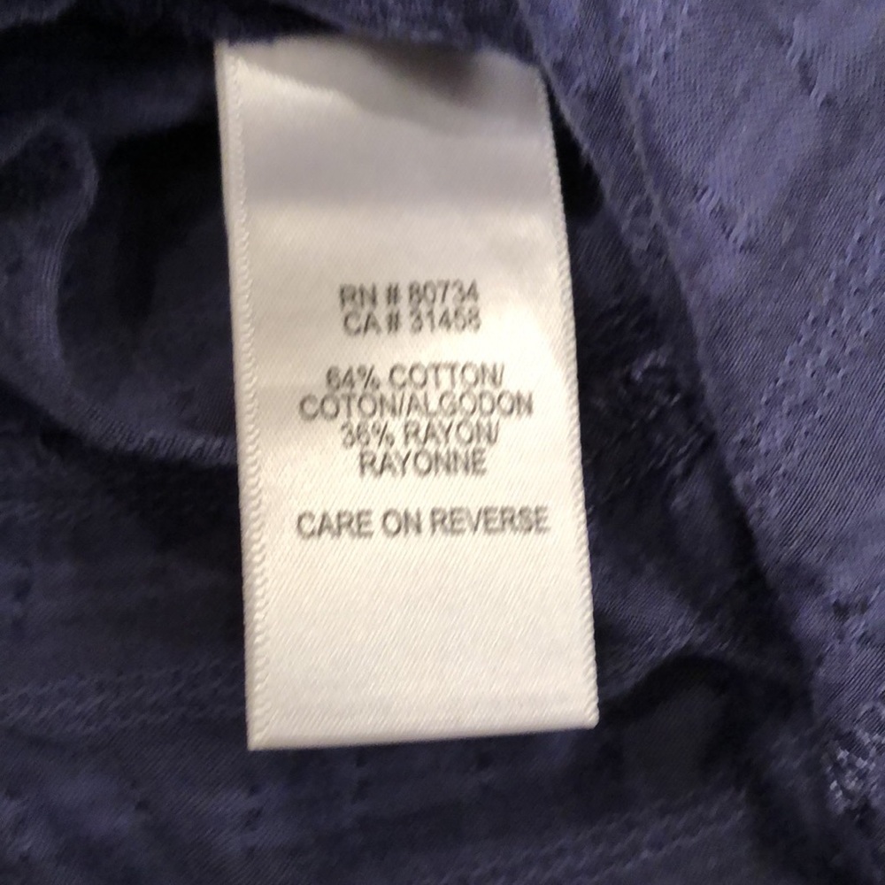 Bcbgeneration Navy Seersucker Button Down Shirt - image 7